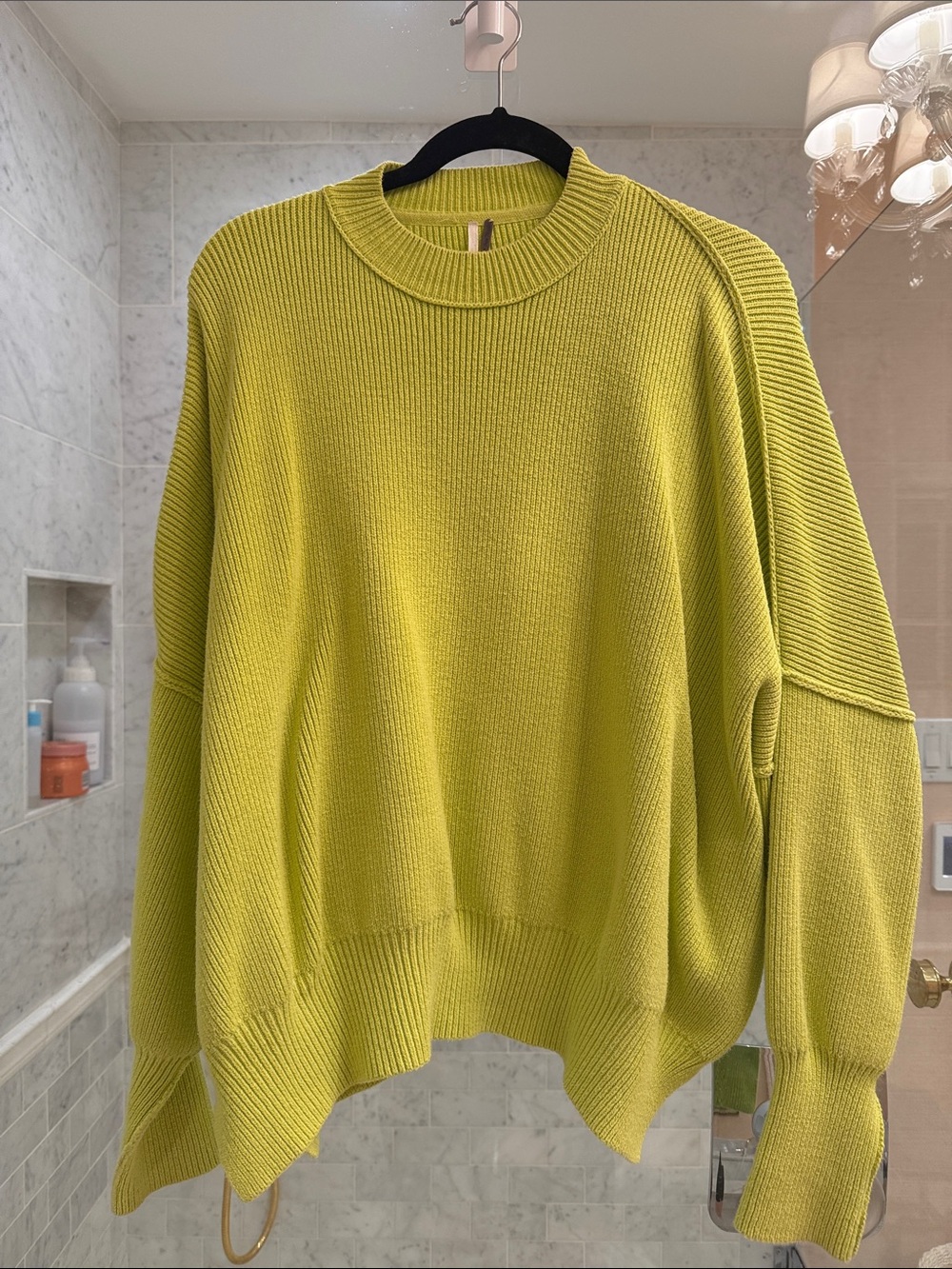 Free People XS Lime Green Sweater